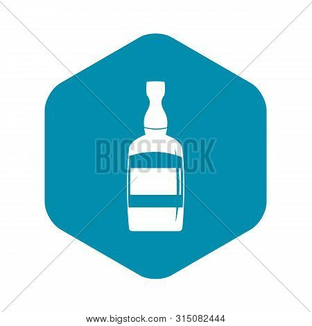Brandy Bottle Icon. Simple Illustration Of Brandy Bottle Icon For Web