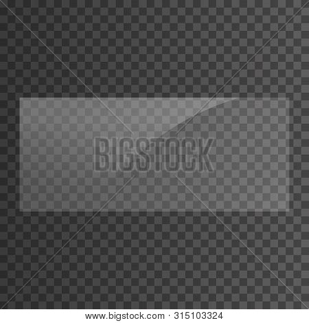 Rectangular 21x9 Glass Plate. Light Effect For A Picture Or A Mirror. Beautiful Realistic Reflection