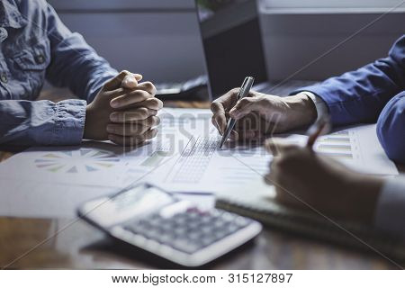 New Businessmen Are Meeting For Business Planning