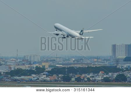 Airplane At Saigon Airport, Vietnam