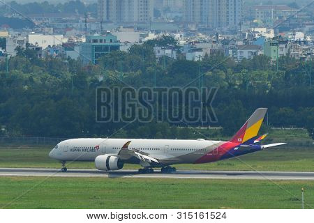 Airplane At Saigon Airport, Vietnam