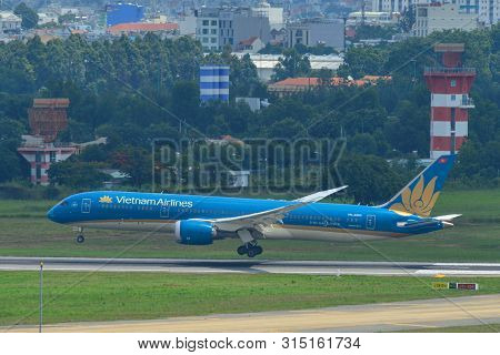 Airplane At Saigon Airport, Vietnam