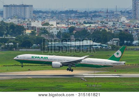 Airplane At Saigon Airport, Vietnam