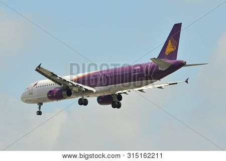 Saigon, Vietnam - Jul 13, 2019. Xu-350 Cambodia Angkor Air Airbus A321 Landing At Tan Son Nhat Airpo