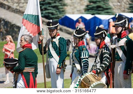 Novokuznetsk. Russia. 07.07.2019, The People In Uniform Sample Of 1812. Swords And Drums Of 1812. Ed