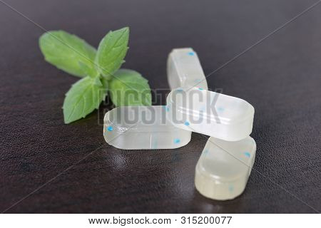 Peppermint Candies For Breath Freshening. With Refreshing Microgranules. Cooling Menthol For Sore Th