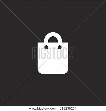 Shopping Bag Icon. Filled Shopping Bag Icon For Website Design And Mobile, App Development. Shopping