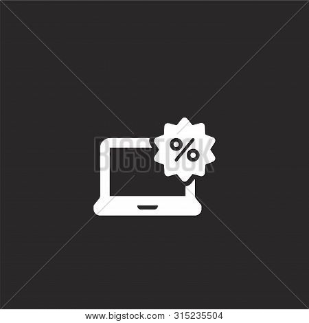Laptop Icon. Filled Laptop Icon For Website Design And Mobile, App Development. Laptop Icon From Fil