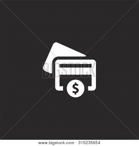 Credit Card Icon. Filled Credit Card Icon For Website Design And Mobile, App Development. Credit Car