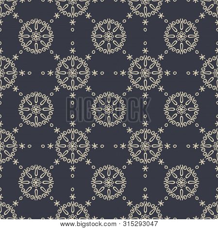 Stylized Ornamental Flowers Decorative Seamless Pattern Background -fabric Textile Design Collection