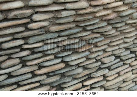 Stone Wall For Background. Stone Wall Texture.