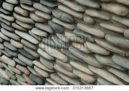 Stone Wall For Background. Stone Wall Texture.