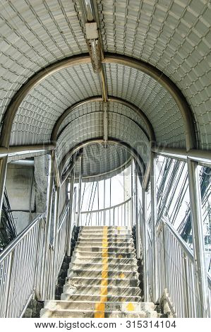 A Bridge Tunnel With The Roof Outdoor