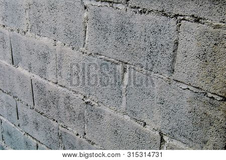 White And Gray Brick Texture On Wall