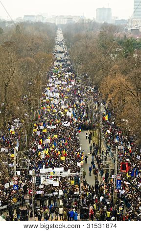 Protest in Bukarest