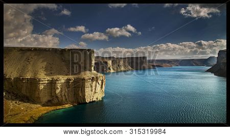 Band-e-amir, National Park, Bamiyan, Afghanistan, Water, Mountain, Sky