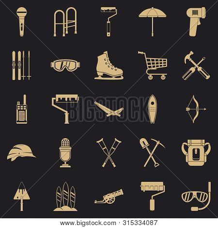 Accoutrement Icons Set. Simple Set Of 25 Accoutrement Icons For Web For Any Design