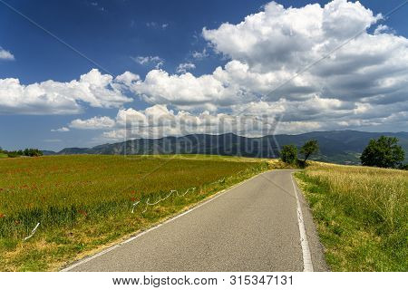 Passo Del Penice, Pavia, Lombardy, Italy: Mountaain Landscape At Late Spring (june)