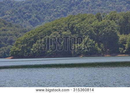 Khanbulan Reservoir Near The City Of Lankaran In Southern Azerbaijan In Summer