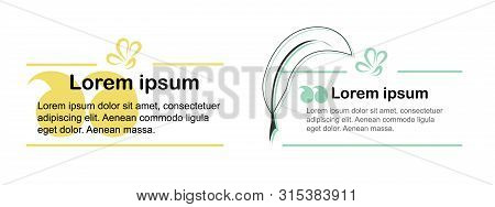 Set Of Vector Frames For Text. Form Design For Text. Block Text On The Site. Design Block With A Not