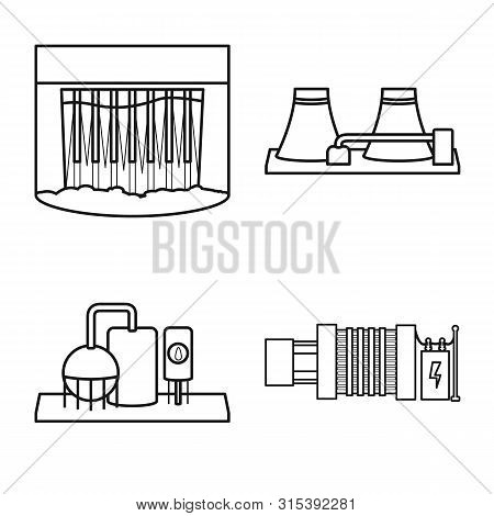 Vector Design Of Green And Development Logo. Collection Of Green And Ecological Vector Icon For Stoc