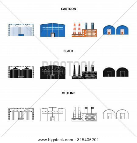 Vector Illustration Of Production And Structure Icon. Set Of Production And Technology Vector Icon F