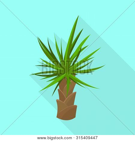Isolated Object Of Palm And Growing Icon. Collection Of Palm And Banana Vector Icon For Stock.