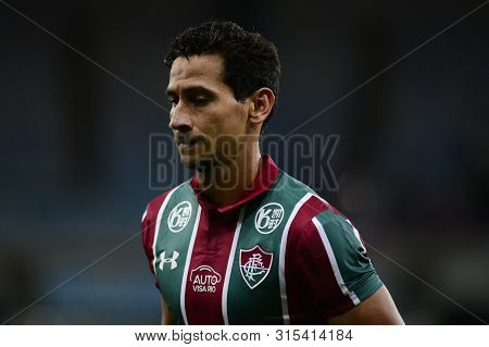 Rio, Brazil - August 03, 2019: Paulo Henrique Ganso Player In Match Between Fluminense And Internaci