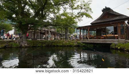 Yamanashi, Japan, 28 June 2019: Oshino Hakkai in Japan