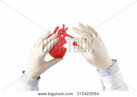 Doctor Treat Heart Cardiology Symptoms , 3d Concept