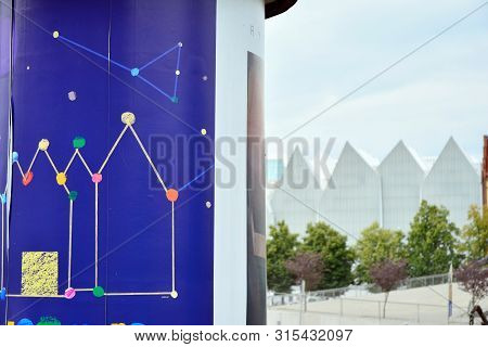 Szczecin,poland. 2 August 2019. A Modern Philharmonic Building