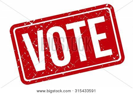 Vote Rubber Grunge Stamp Seal Vector Illustration - Vector