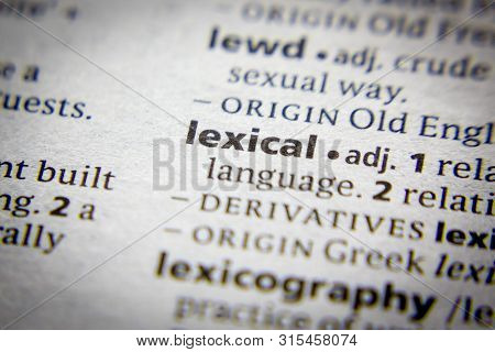 Word Or Phrase Lexical In A Dictionary