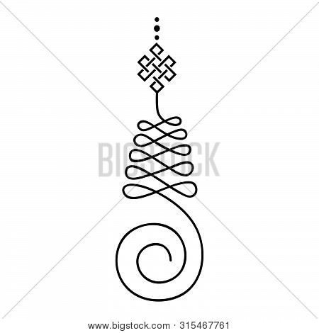Unalome, Buddhist Symbol For Life Path , Vector