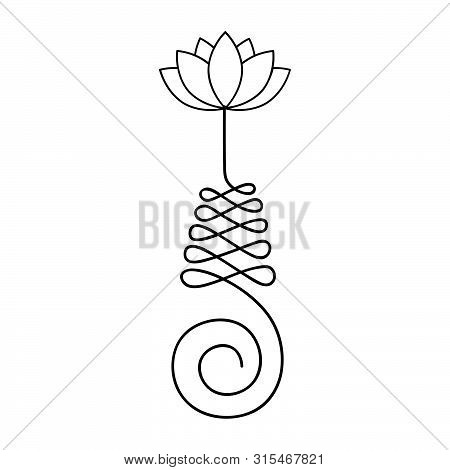 Unalome, Buddhist Symbol For Life Path , Vector
