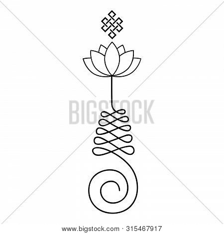 Unalome, Buddhist Symbol For Life Path , Vector