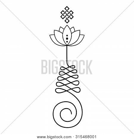 Unalome, Buddhist Symbol For Life Path , Vector