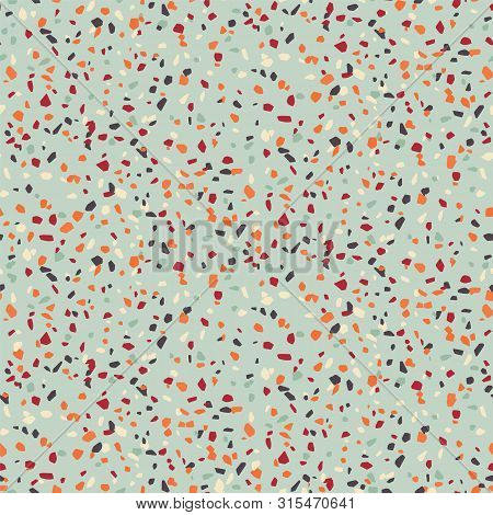 Vector Terrazzo Flooring Seamless Pattern Repeat Background