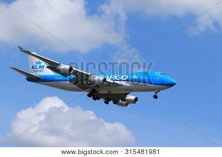Amsterdam, The Netherlands - July 21st 2019: Ph-ckb Klm Royal Dutch Airlines Boeing 747-400f On Fina