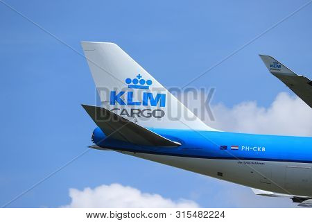 Amsterdam, The Netherlands - July 21st 2019: Ph-ckb Klm Royal Dutch Airlines Boeing 747-400f On Fina