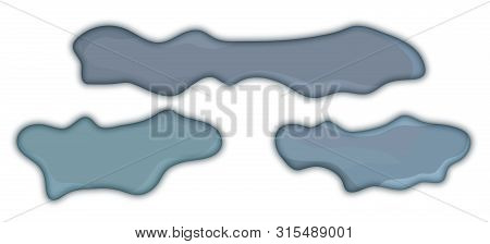 Storm Cloud Icon With The Shade Around