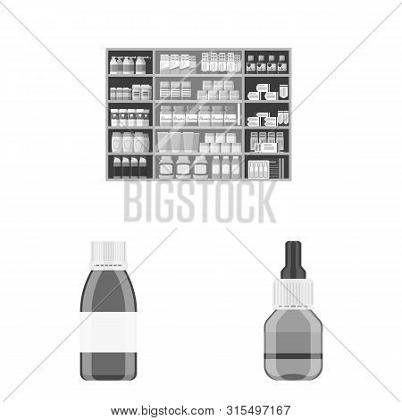 Vector Illustration Of Medicine And Health Icon. Set Of Medicine And Help Stock Vector Illustration.