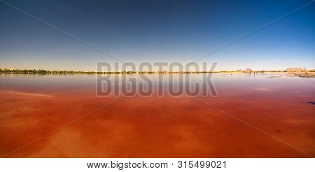 Panoramic View To Katam Aka Baramar Lake Group Of Ounianga Kebir Lakes , Ennedi, Chad