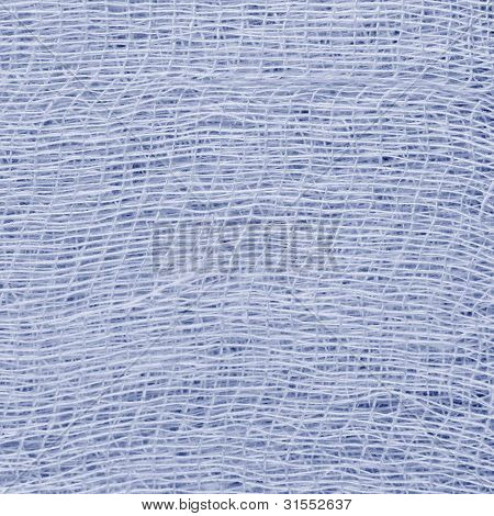 Medische verband gaas textuur, beddengoed van abstracte gestructureerde achtergrond Macro close-up natuurlijke katoen Wit