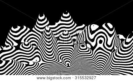 Abstract Blue Digital Background. Big Data Visualization. Science Background. Big Data Complex With