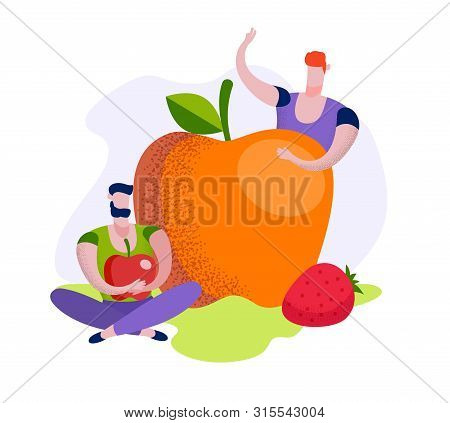 Organic Fruits Banner Vector Photo Free Trial Bigstock