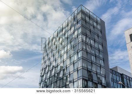 Berlin, Germany - September 26, 2018: Upwards And Vertical Perspective Of The Mercedez Benz Europa-c