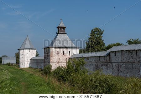 Towers And Wall Of Spaso-prilutsky Monastery In Vologda, Russia
