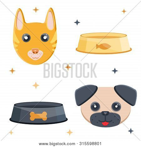 Cute Sweet Dark Black Beige Pet Vet Bowl For Feed Muzzle Snout Mug Noot Cat Dog Dogbone Canine Bone 