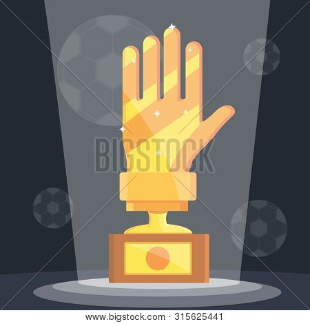 Football Soccer Sports Awards Gold Golden Reward Balls, Whistle, Glove Shoe For Best Top First Playe